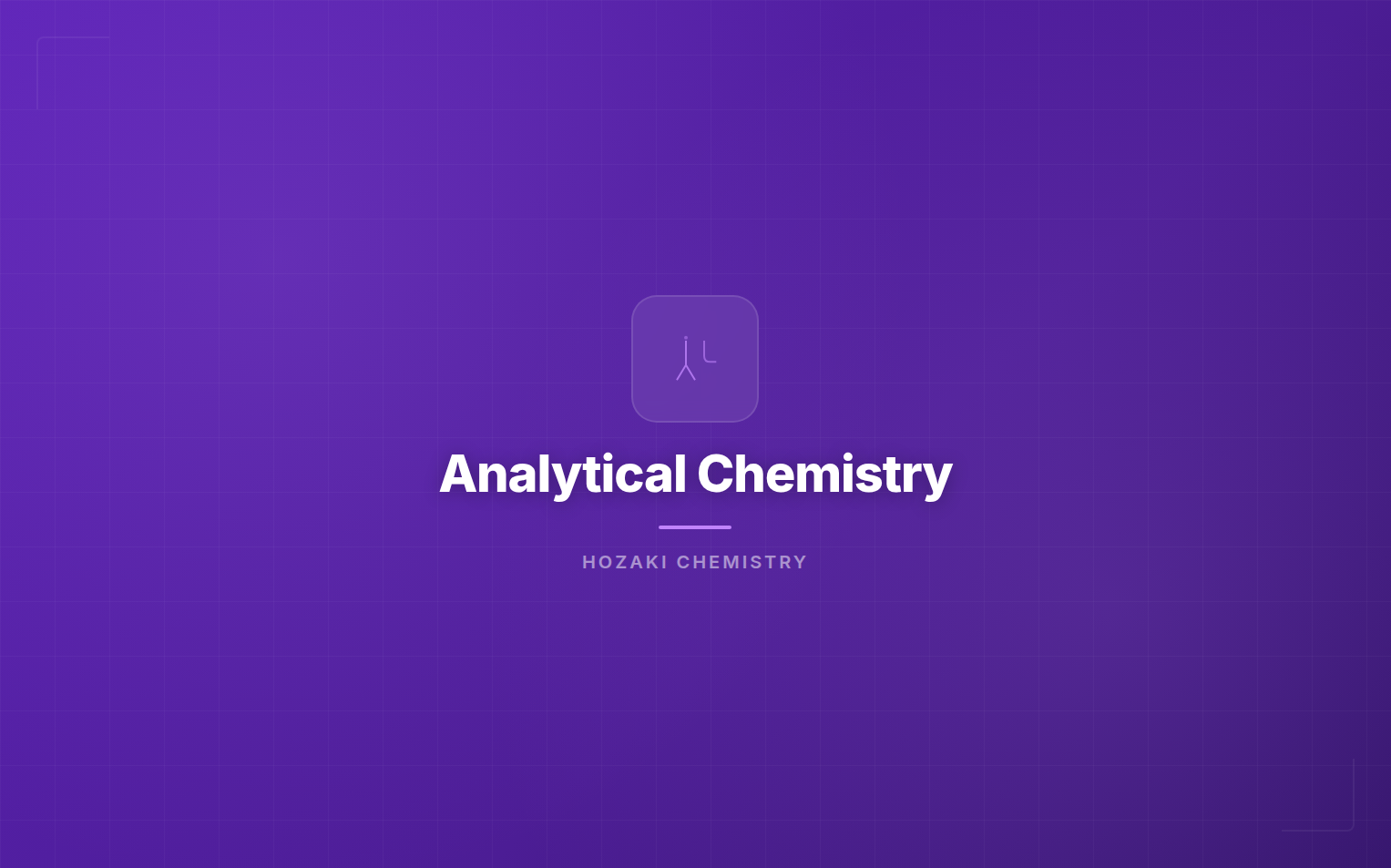 Analytical Chemistry