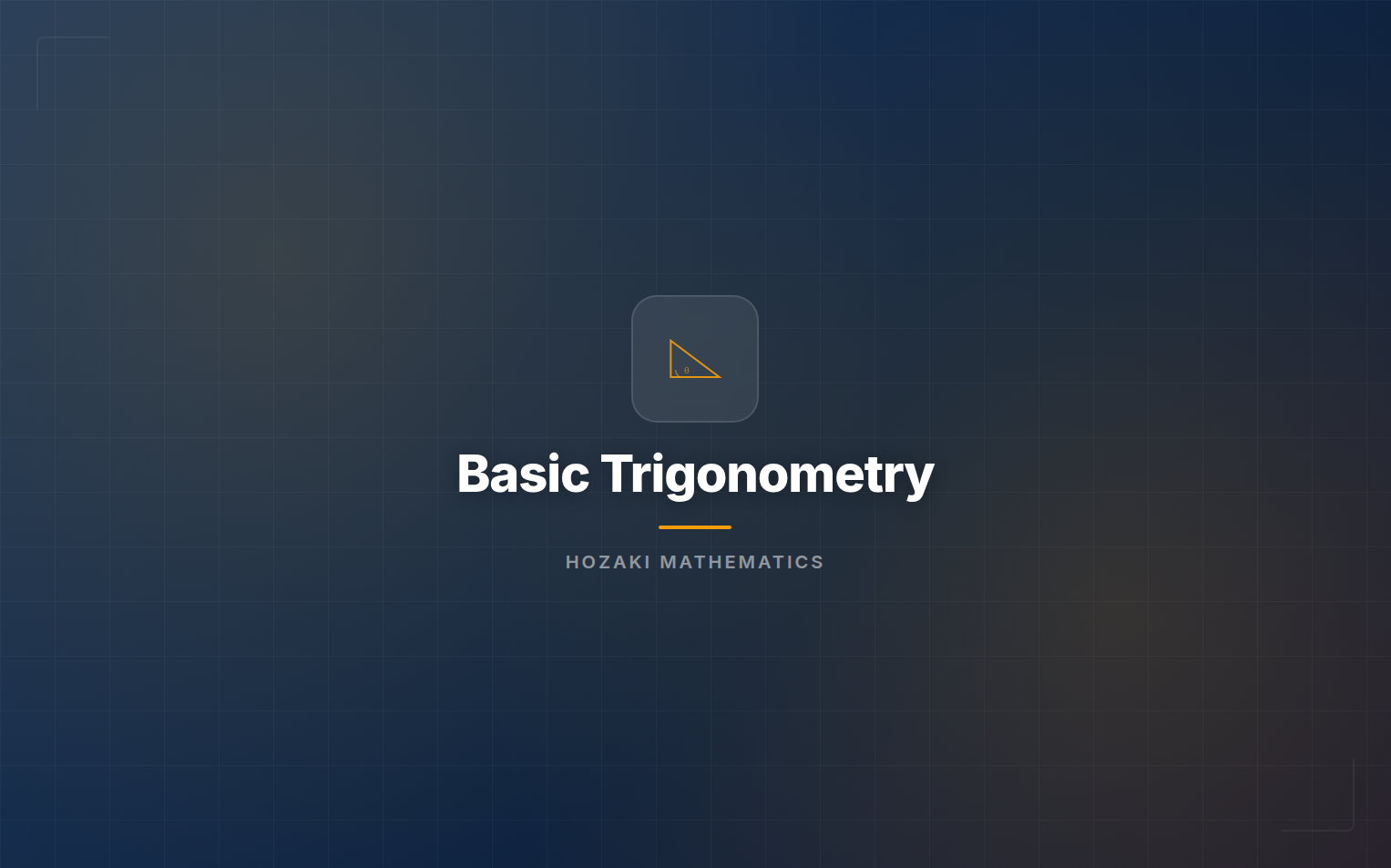 Basic Trigonometry