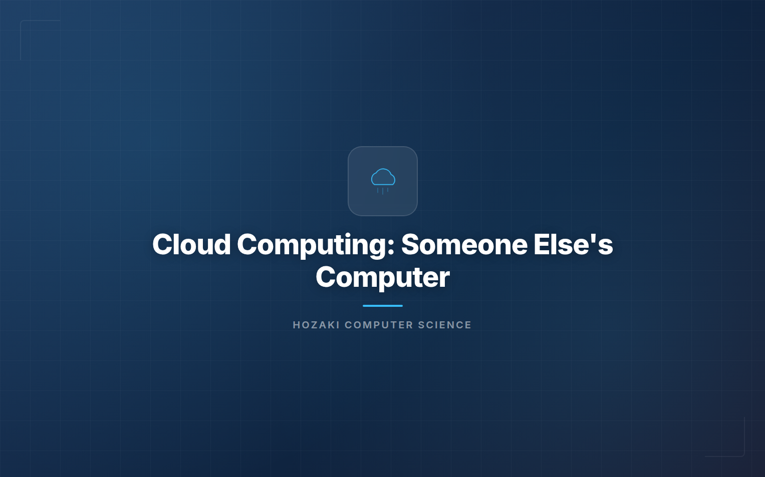 Cloud Computing — AWS, Azure, GCP and Server Infrastructure