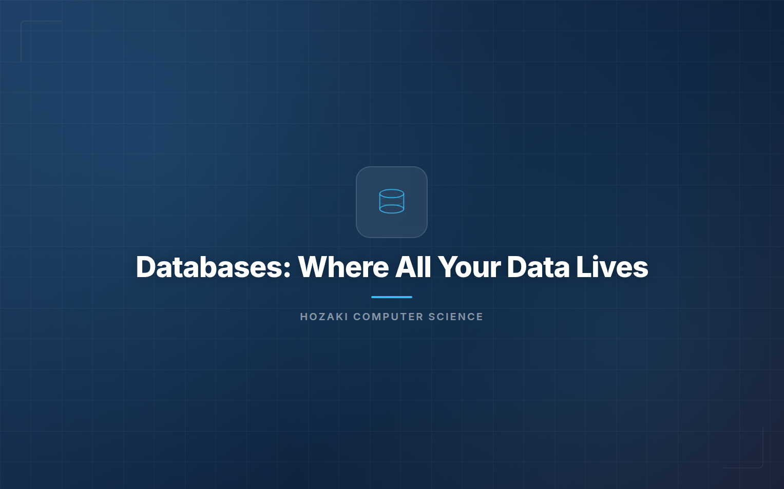 Databases — SQL Queries, Indexes, and Data Storage Architecture