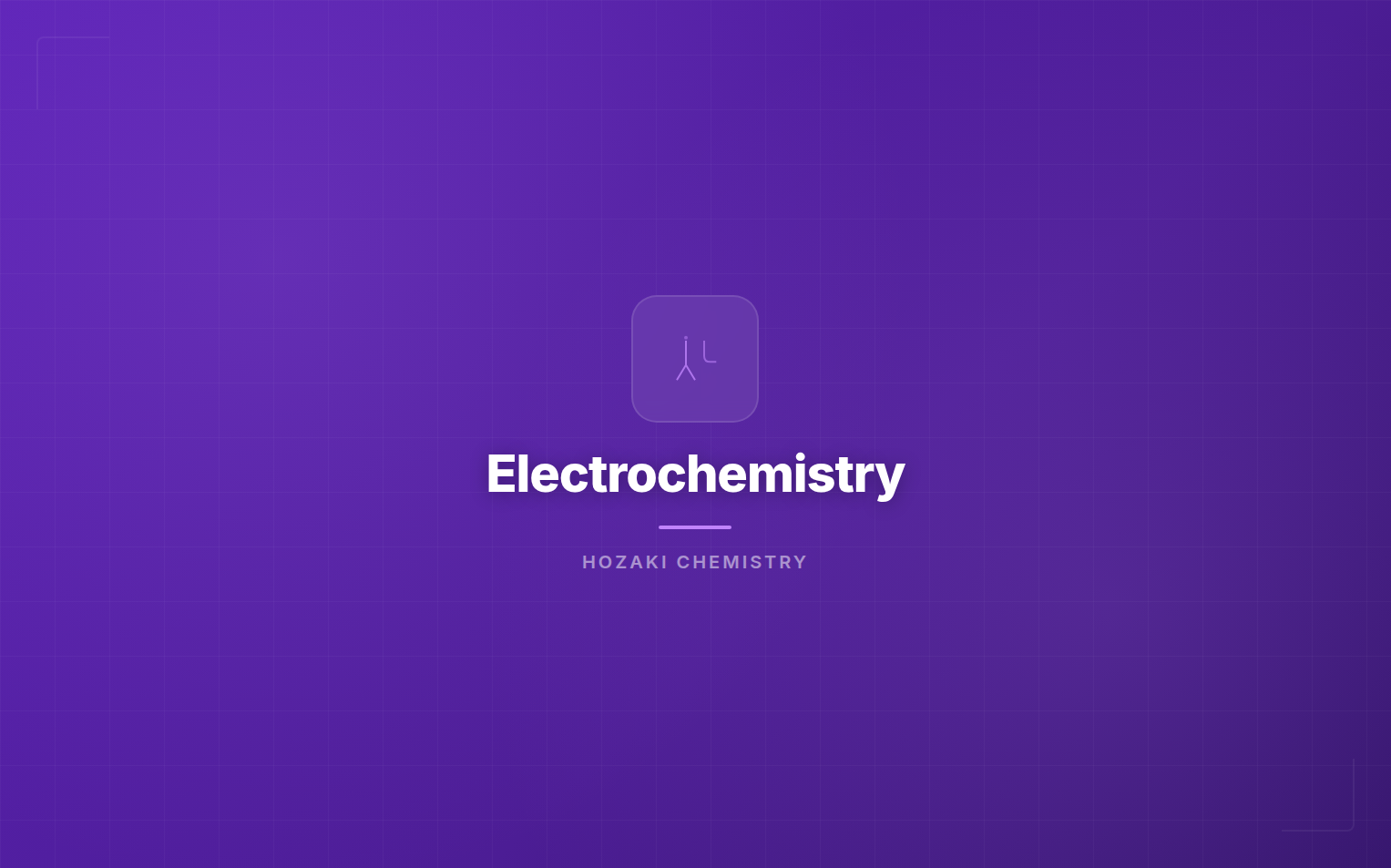 Electrochemistry