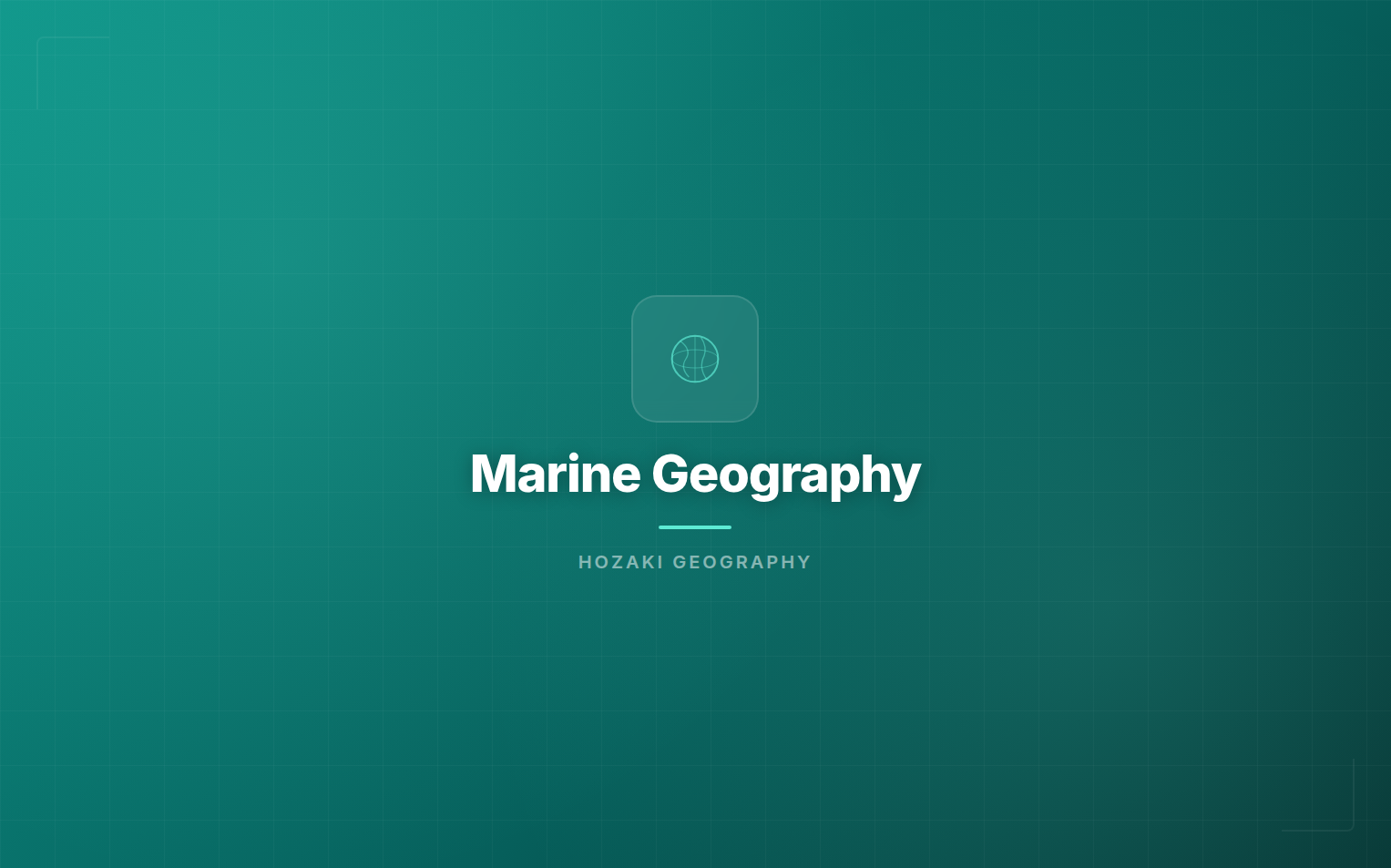 Marine Geography