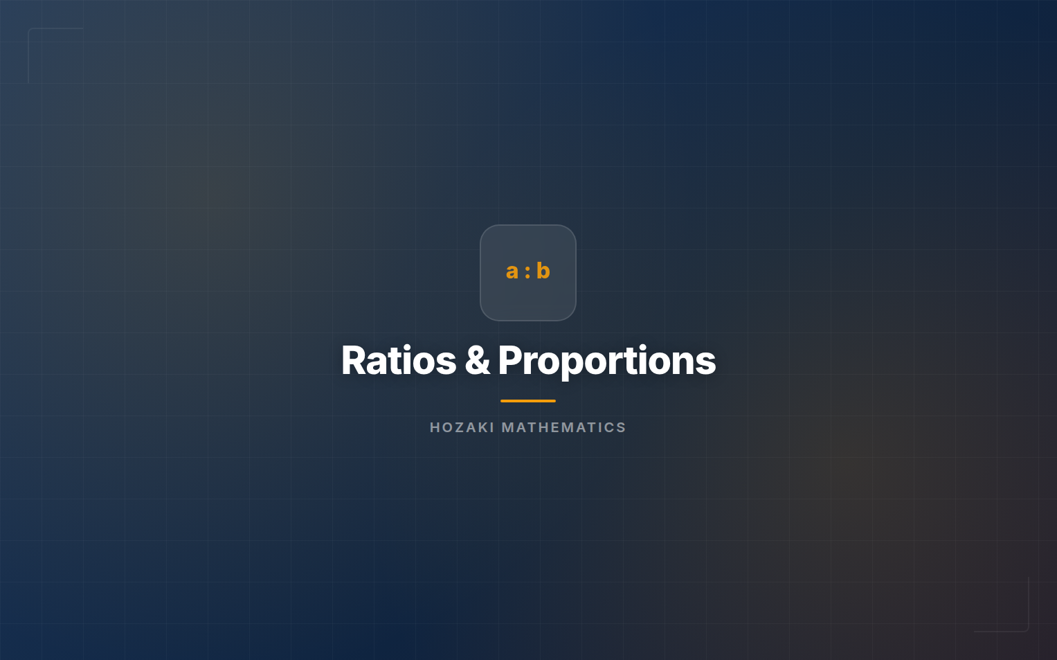 Ratios & Proportions