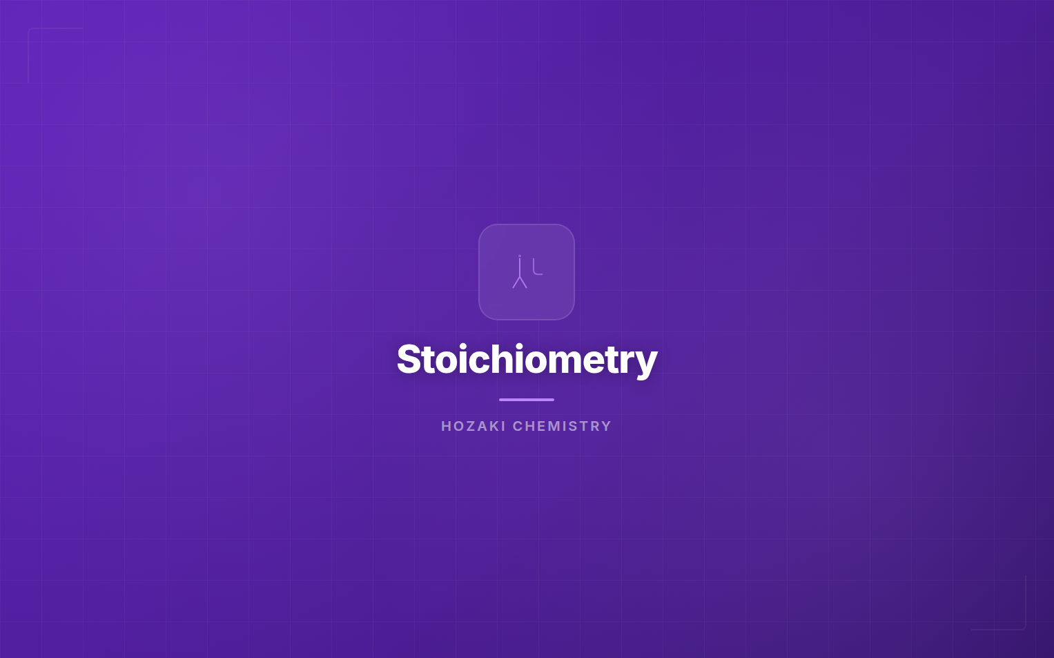 Stoichiometry