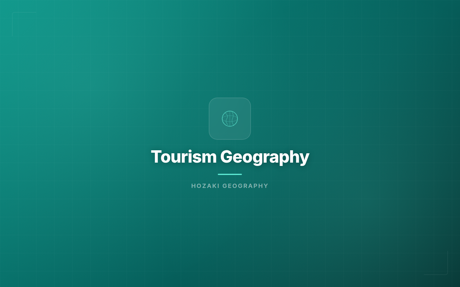 Tourism Geography
