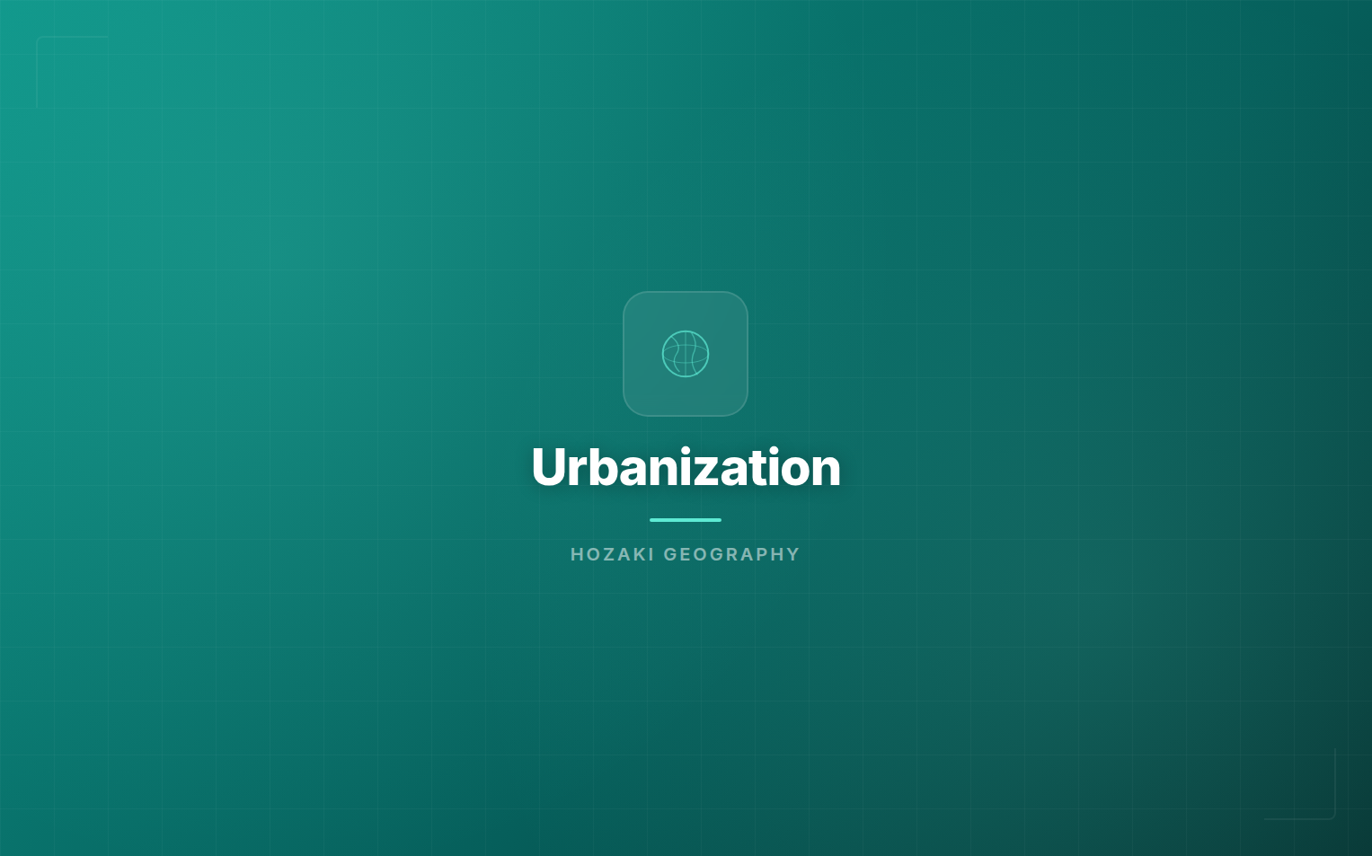 Urbanization