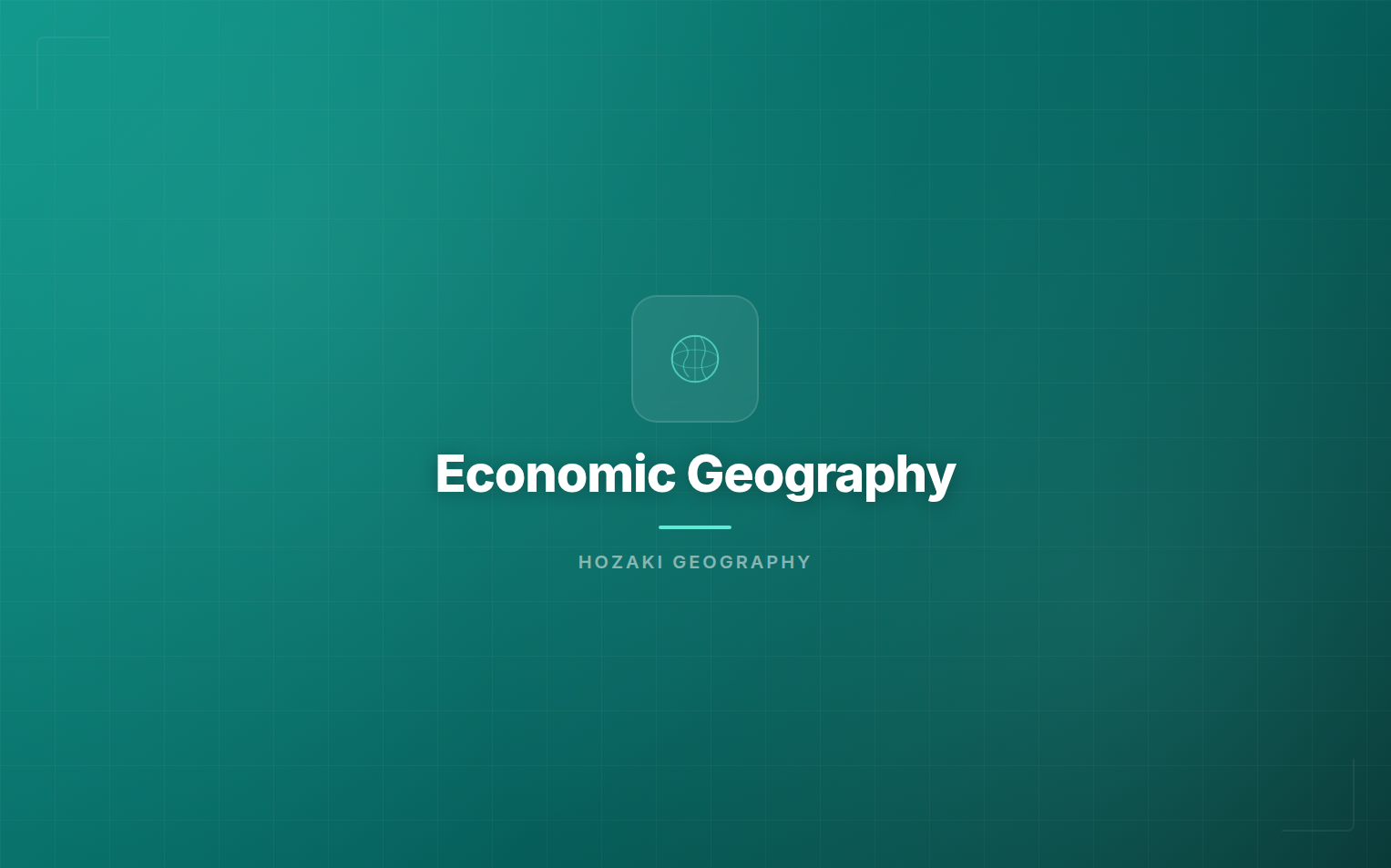 Economic Geography