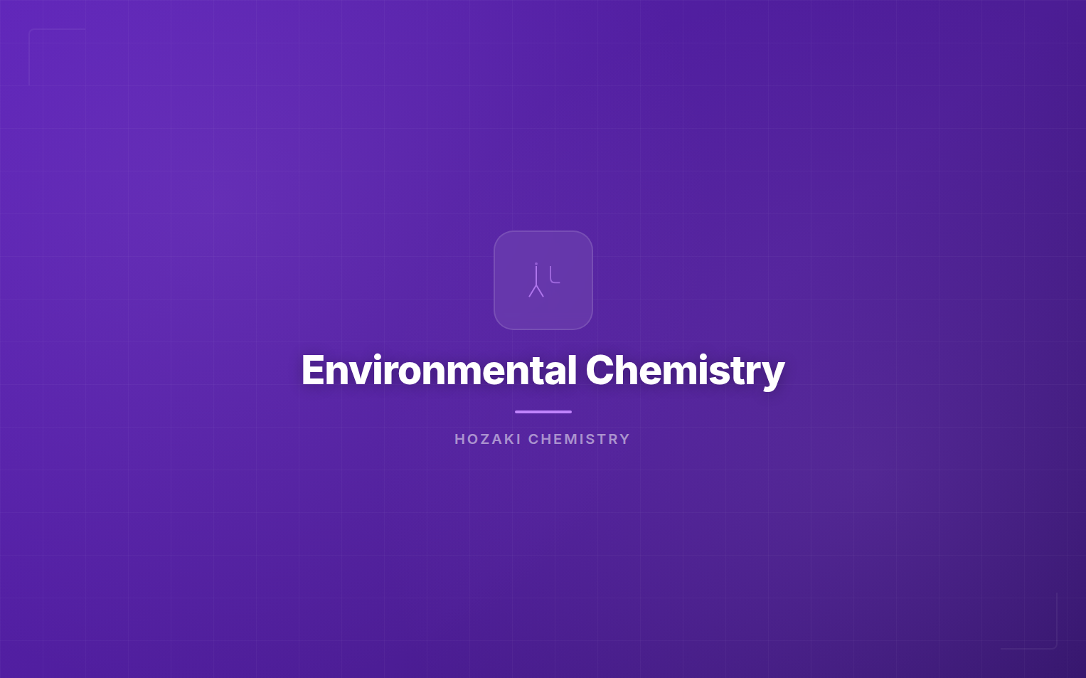 Environmental Chemistry
