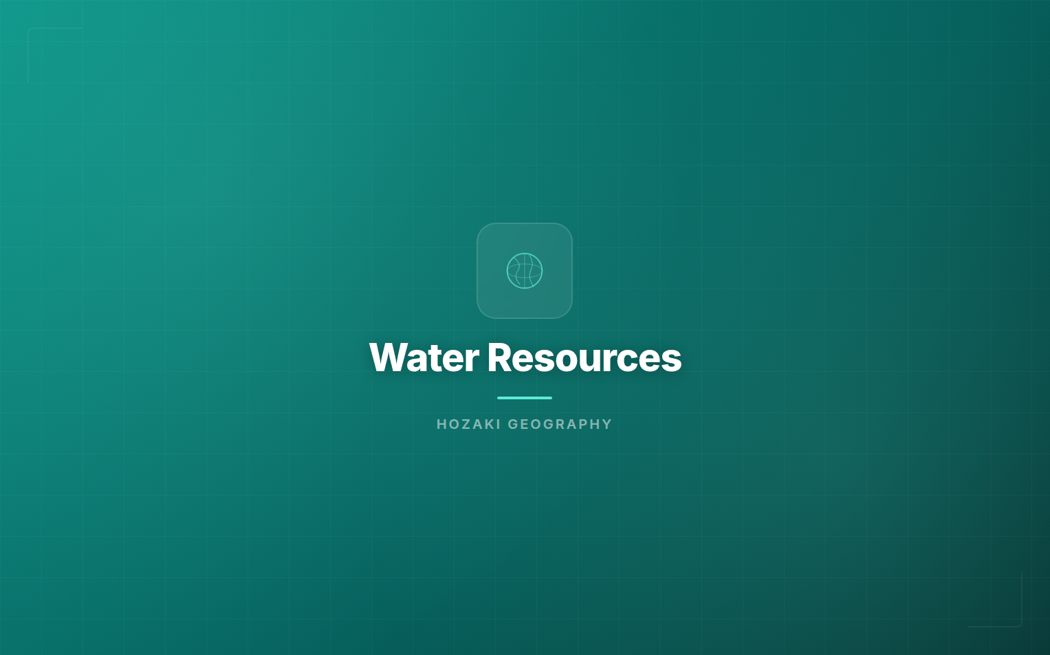 Water Resources